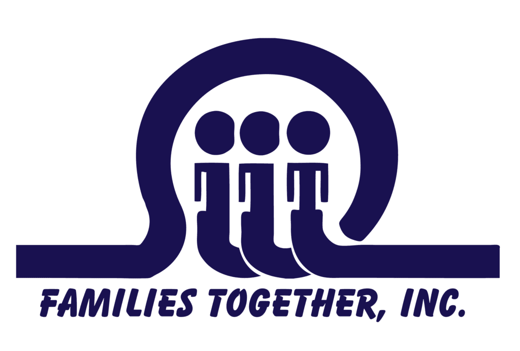 Families Together Logo with image of 3 people in a circle
